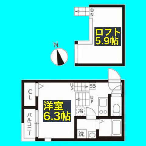 ハーモニーテラス長筬町Ⅴの間取り