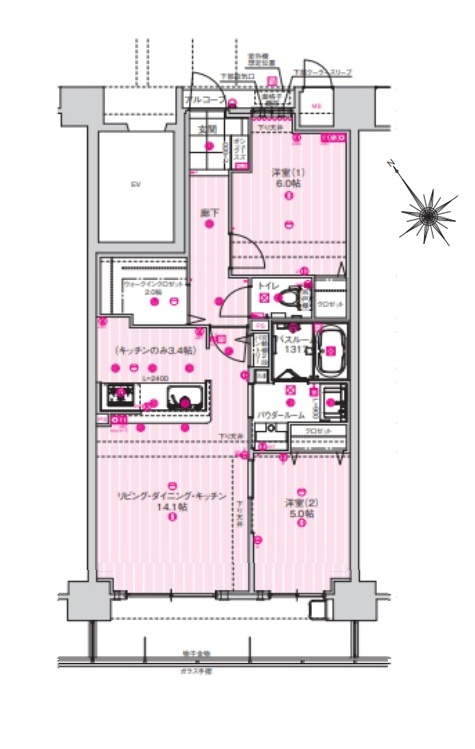 アルファスマート明石東野町の間取り|間取図