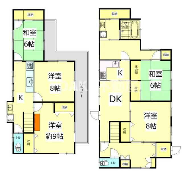 南台一丁目貸家の間取り