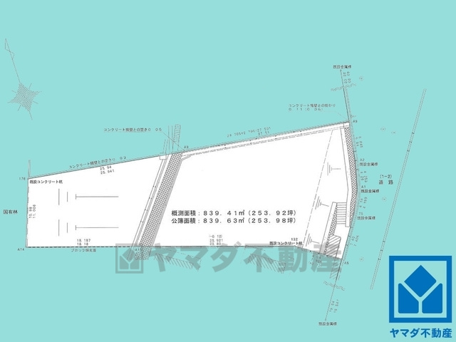 西宮市柏堂西町の土地図