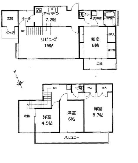 【間取り】 | 加須市鴻茎　中古住宅