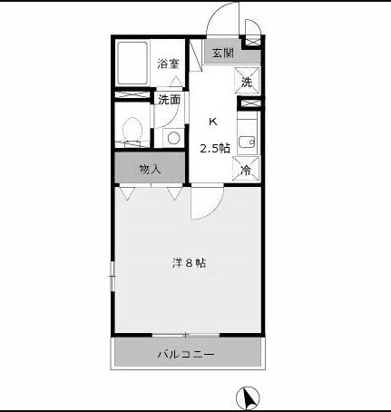 エスポワール　Ⅱの間取り