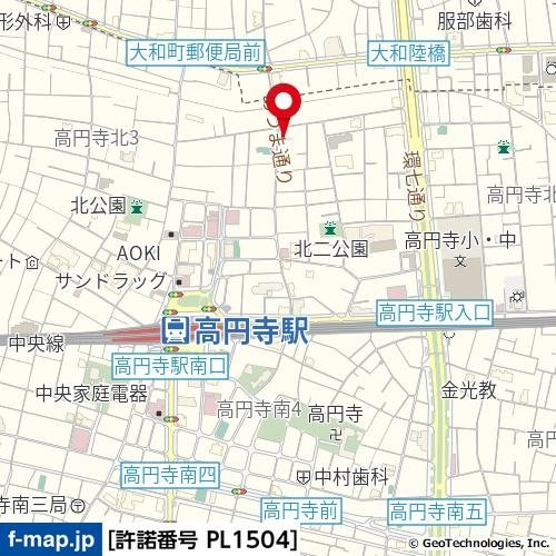 マリオン高円寺の地図