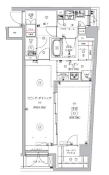 GENOVIA北池袋skygardenの間取り