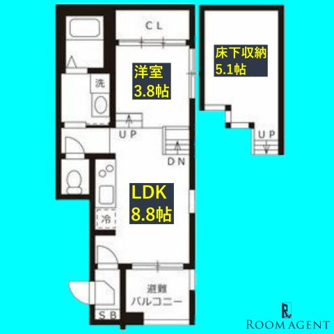 ハーモニーテラス愛知町Ⅱの間取り