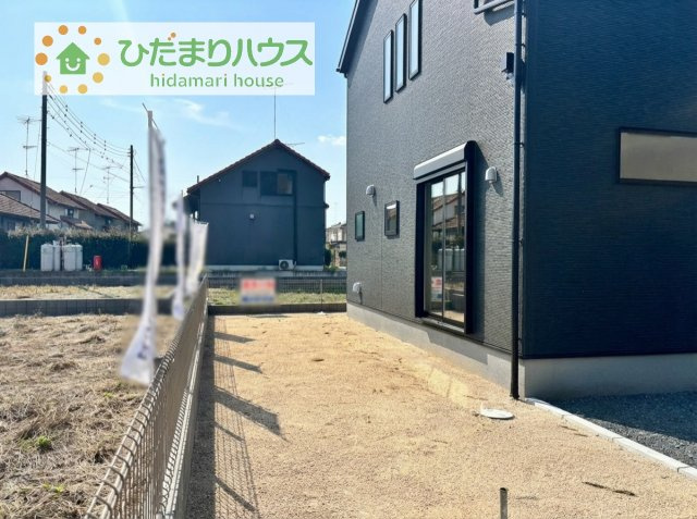【庭】 | かすみがうら市下稲吉2期　新築戸建　8号棟 | 家族みんなで広～いお庭でバーベキューが楽しめます(^^♪