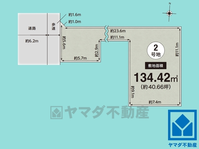 西宮市神垣町　2号地の土地図