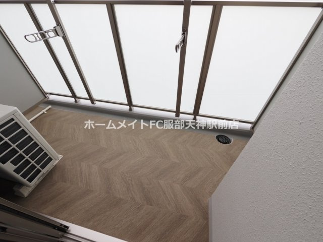 エスリードレジデンス ザ・グラン大阪福島クラスのバルコニー