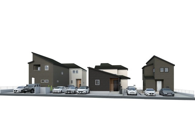 【外観パース】 | 我孫子市中峠24-2期　新築戸建　3号棟 | お近くの同仕様物件もご案内できます(*^^)v
お気軽にお問い合わせください☆（4/6撮影）