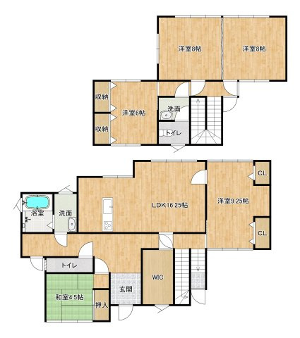 宇多津町岩屋　RC造5SLDKリフォーム戸建の間取り|リフォーム後の間取り図となります。

リフォーム後（2026.7.7)