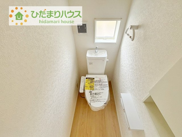 【トイレ】 | 下妻市高道祖第4　新築戸建　 | トイレは1F、2F共に完備！取り合いになることがありませんね(^^)/