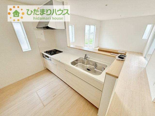 【キッチン】 | 下妻市高道祖第4　新築戸建　 | 料理をしながらでも、ご家族との会話を楽しめる対面式キッチン♪