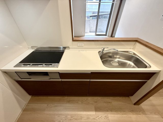 IHコンロ付きで火を使わず安心