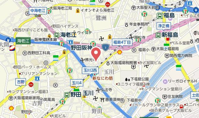 【地図】 | エステムコート大阪福島ルアーナ