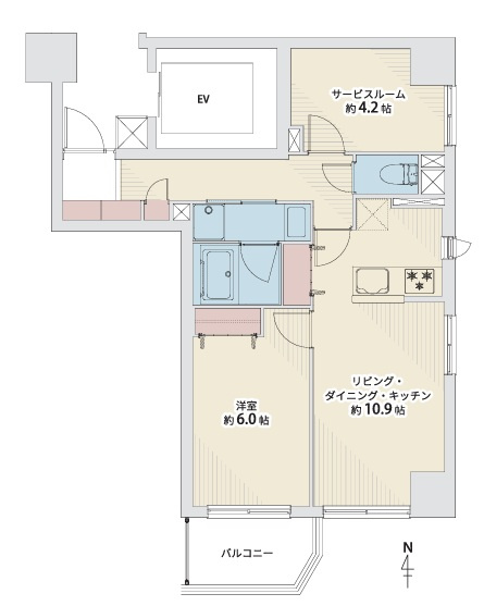 コープ野村支倉町の間取り
