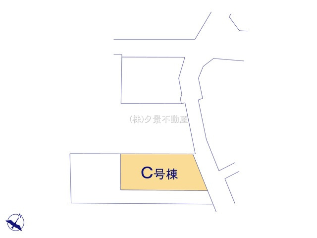《仲介手数料無料》上尾市緑丘４丁目10-8新築一戸建てハートフルタウンの区画図