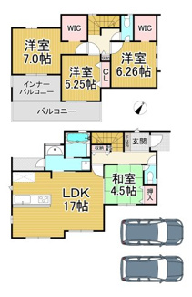 【間取り】 | 川西市大和東5丁目9の16　新築一戸建て