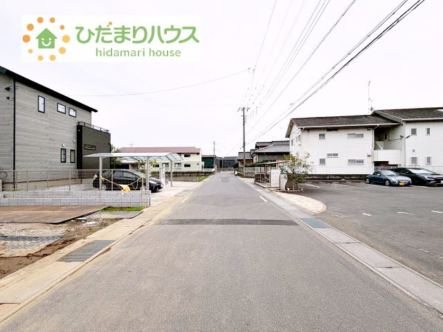 【前面道路含む現地写真】 | 土浦市木田余1期　新築戸建　4号棟 | 是非一度、ご家族そろってご内覧ください♪