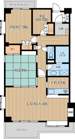 ＨＦ田無レジデンスの間取り