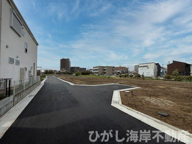 茅ヶ崎市中島　売地　全１４区画の前面道路含む現地写真|現地外観