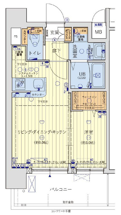 レオンコンフォート玉造の間取り