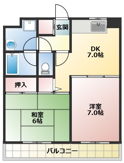 メゾンドシャンタルの間取り