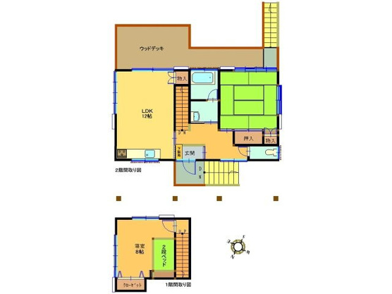 【間取り】 | 大室高原別荘地　戸建