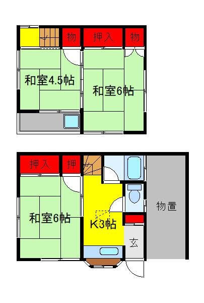 扇１丁目戸建の間取り