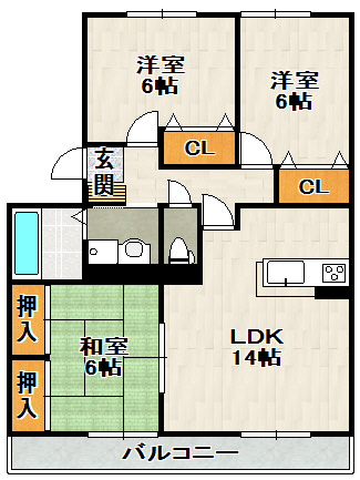 プルーリオンの間取り