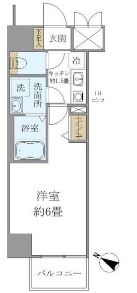 シエル白山　Ａ館の間取り