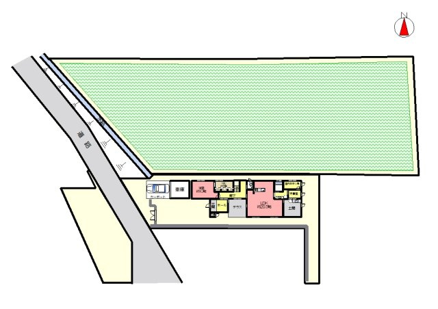 丹波市氷上町稲継の中古一戸建の区画図