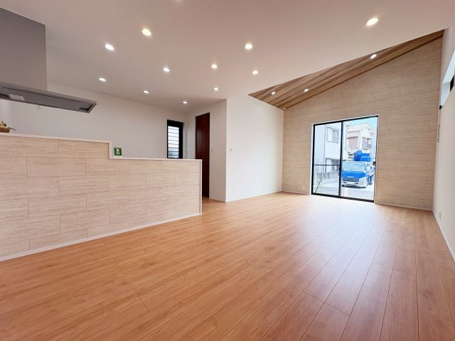 和歌山市粟3-10　新築一戸建ての居間・リビング