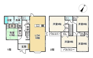 【間取り】 | 近江八幡市末広町　中古戸建