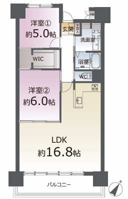 ヴァンベール台原の間取り
