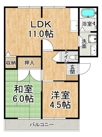 ユー・ドミールの間取り|※間取りが現況と異なる場合は現況を優先します※