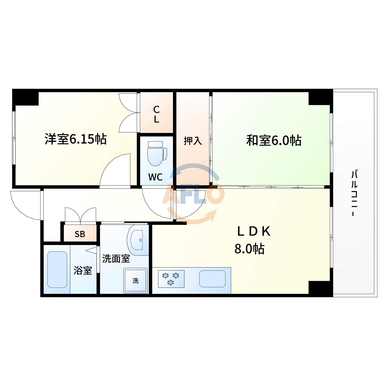 シェーンベルクの間取り|間取り