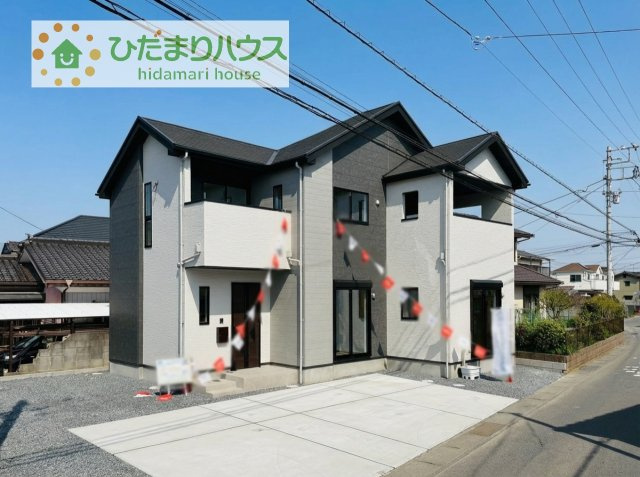 【外観】 | 土浦市木田余西台3期　新築戸建 | 小中学校まで、それぞれ徒歩10分圏内！公園も近く子育て環境良好です(^^)/