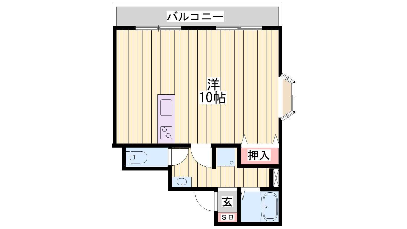 シエスタ姫路の間取り