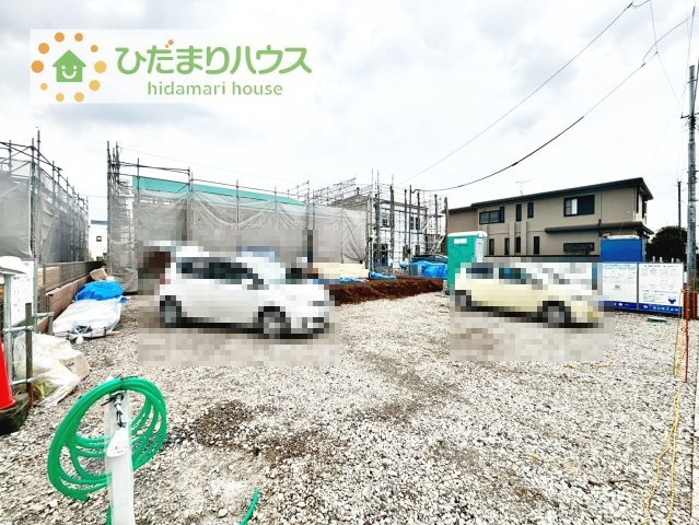 【駐車場】 | 第1常総市坂手町　新築戸建　3号棟 | お車5台駐車可能！
4月6日撮影