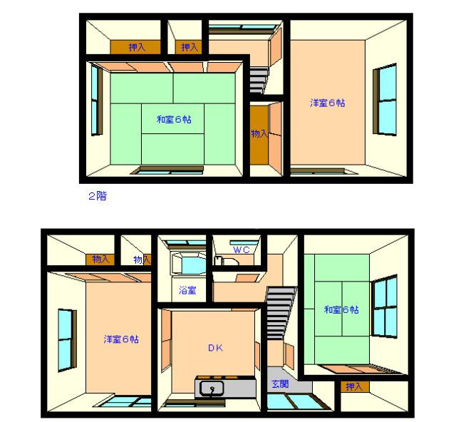 斉川様戸建３号棟の間取り