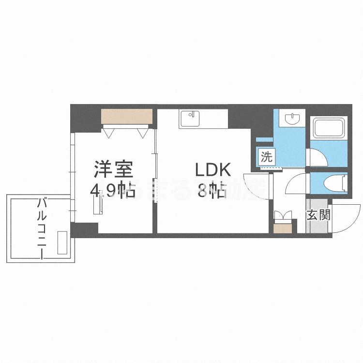RISING Maison 本町橋の間取り