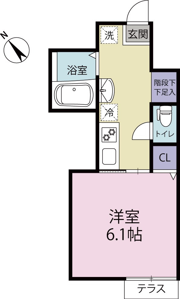 Green Ties 上井草 E-の間取り