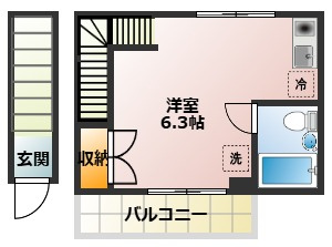 【間取り】 | IKフラット3