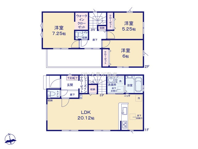《仲介手数料無料》岩槻区宮町１丁目9-10新築一戸建てグラファーレの間取り