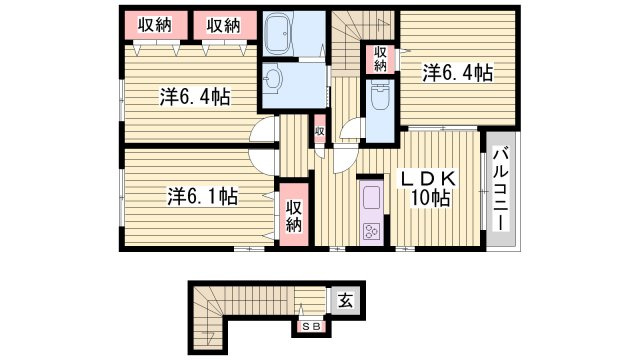 サンテヴィルの間取り