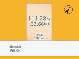 【土地図】 | 宇治市広野町小根尾1区画　売土地　建築条件無し