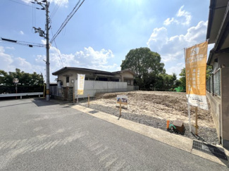 【土地図＋建物プラン例】 | 宇治市広野町小根尾1区画　売土地　建築条件無し