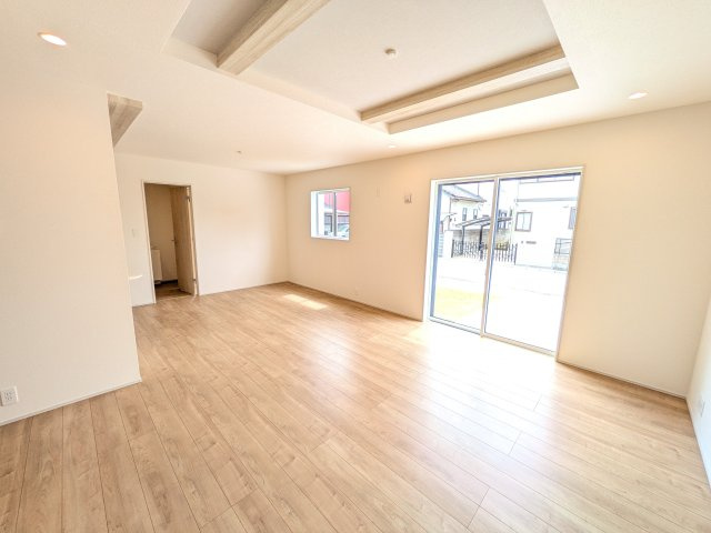 土浦市天川1丁目　3期　新築戸建て2号棟の居間・リビング