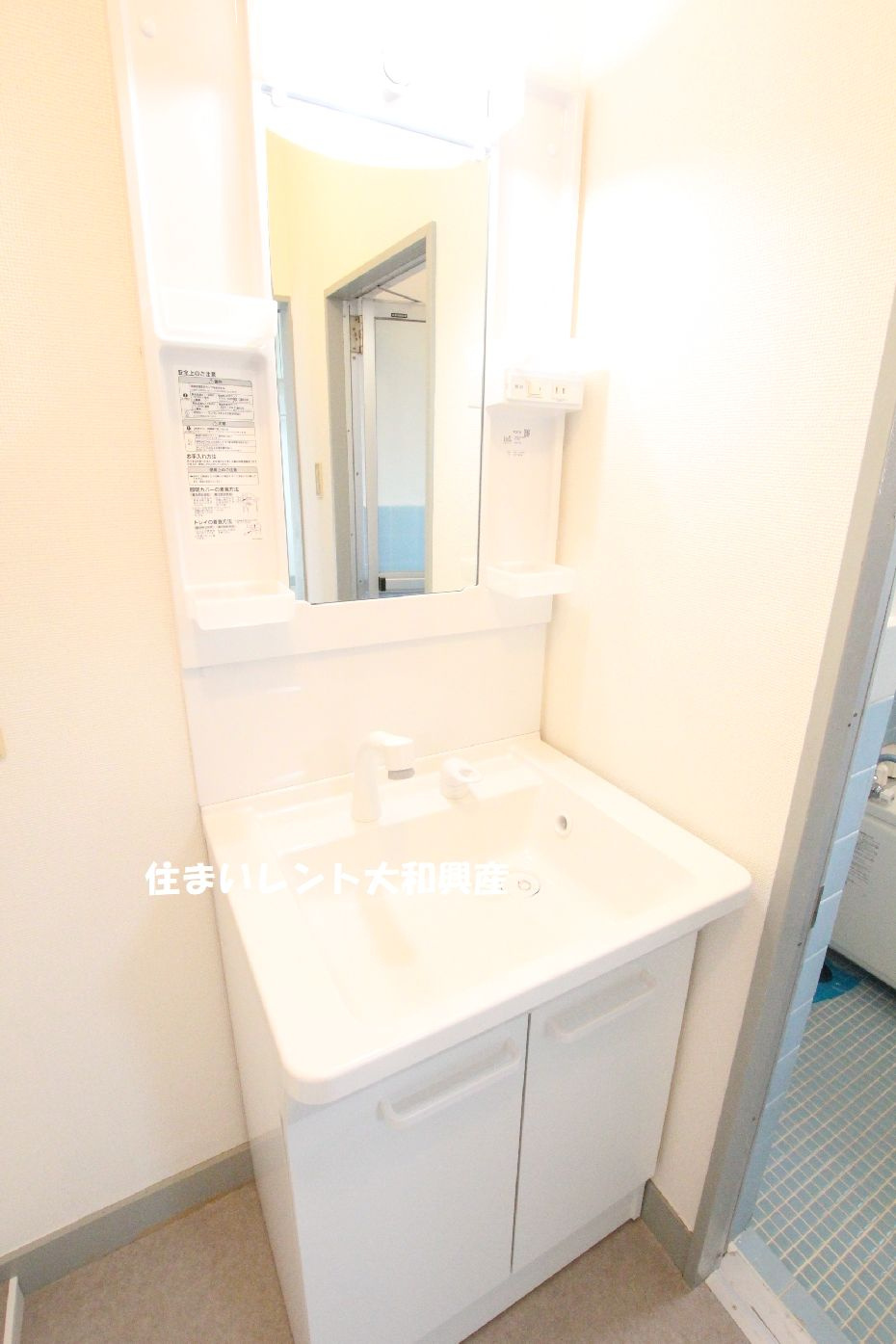 平和コーポの洗面所