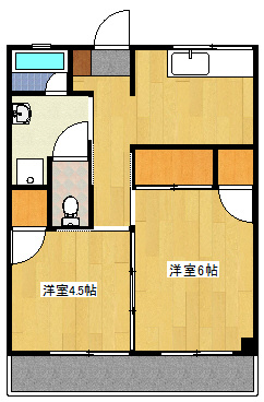 平和コーポの間取り